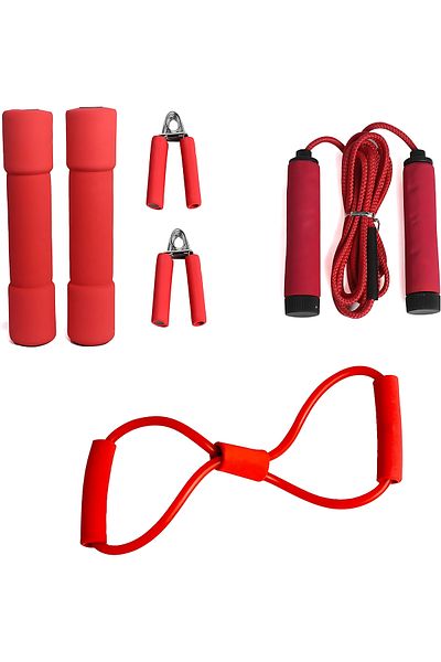 Other 4-In-1 Portable Home Exercise Muscle Strength Resistance Bands | Jump Rope Dumbbell