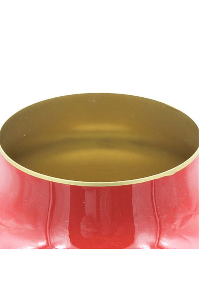 Pip Studio Vază decorativă ovală, metalică, Pip Studio, 30cm, Red