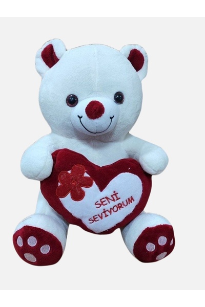 GRAN TOYS دب قطيفة على شكل قلب 50 سم