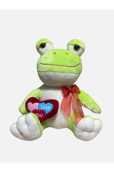 GRAN TOYS ضفدع قلب قطيفة مقاس 40 سم