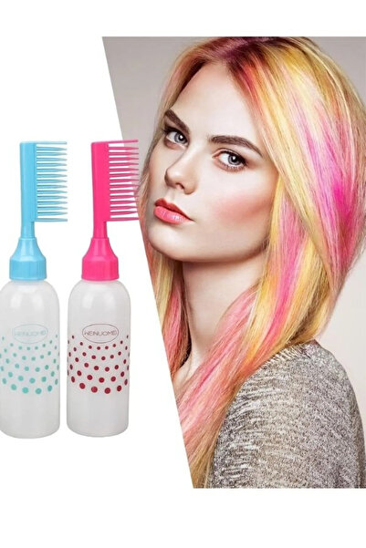btm home Flacon pentru vopsirea părului cu pieptene, pieptene pentru îngrijir...