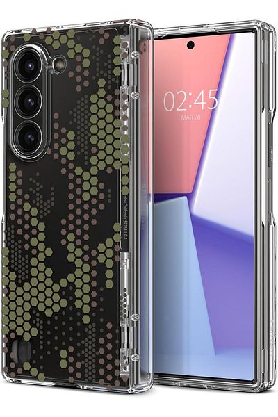 Spigen Ultra Hybrid Pro for Samsung Galaxy Z Fold 6 case cover [Hinge Protection] - Digital Camo