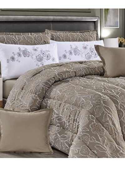 Moon Luxury Embroidered Jacquard Bedspread, 8 Pieces 250x230, 200x200, 78x50, 48x48cm, 6kg