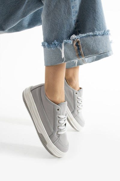 Pretty Girl Pantofi sport casual pentru femei, gri, stil feminin