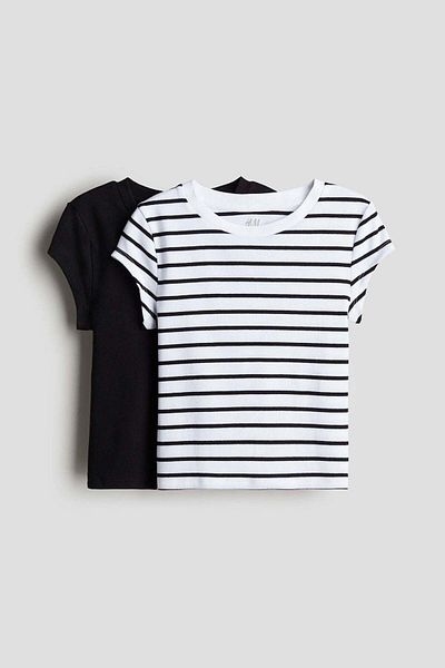 H&M 2-pack Cotton Jersey Tops