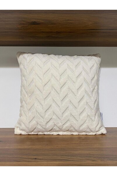 KIRLENTİM غطاء وسادة مطرز باللون الكريمي البوهيمي
