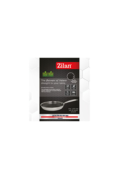 Zilan Zilan ZLN9662 tri-ply frying pan, stainless steel, non-stick, scratch protection, easy to wash, 24 cm, 1.4L