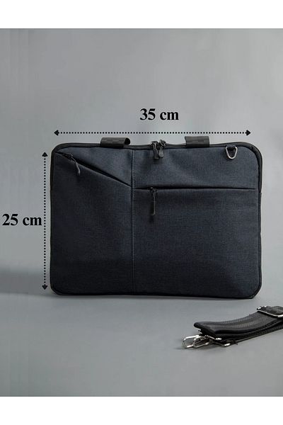 Polina حقيبة كمبيوتر محمول Simple Macbook Air- Pro مقاس 13-13.3-14 بوصة مقاومة للصدمات ومضادة للماء، مدخنة
