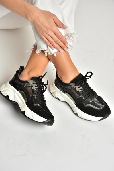 Fox Shoes U973568209 Чорні кросівки на товстій підошві