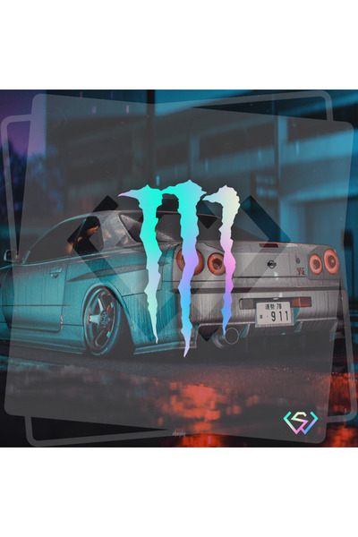 Sticker Works Monster Logo Sticker