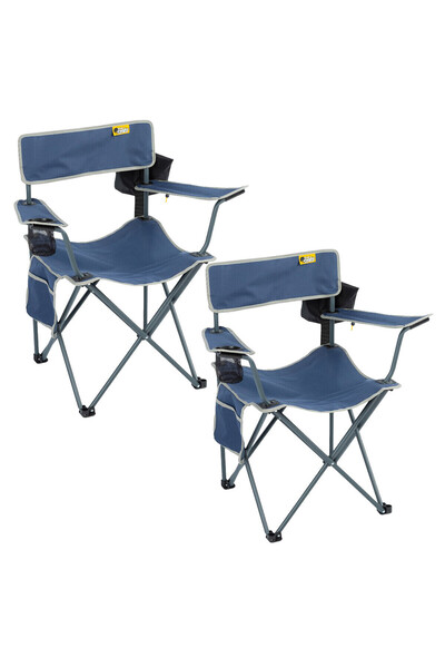 Funky Chairs Camp 2.0  Katlanabilir Kamp Piknik Sandalyesi - Lacivert (2 Adet)