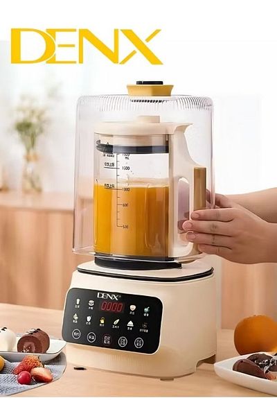 Denx خلاط طعام ذكي، قوة 600 واط، سعة 1.5 لتر، خلاط للعصائر وأطعمة الأطفال الساخنة