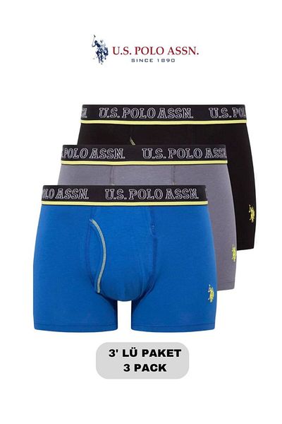 U.S. Polo Assn. Αρσενικό, Αδειοδοτημένο, USPA, 95% βαμβάκι, 5% ελαστάνη, σετ Boxer 3
