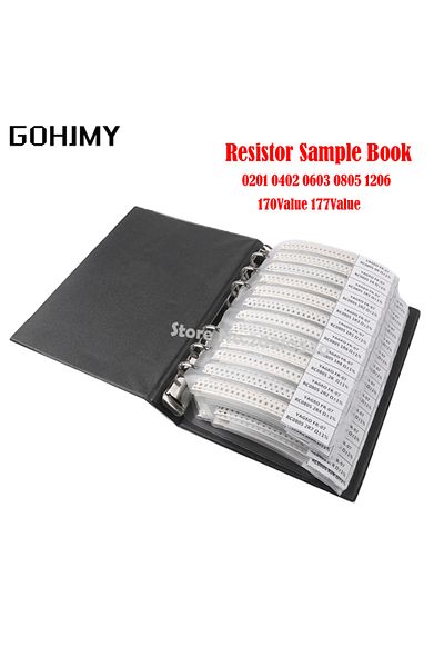 Choice 0603 4250PC 170Value 4250PCS 8500PCS 8850PCS 0201 0402 0603 0805 1206 GOHJMY Resistor Sample blank B