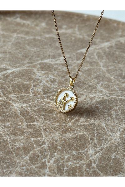 Reorah Collection Virgo Zodiac Sign Steel Necklace