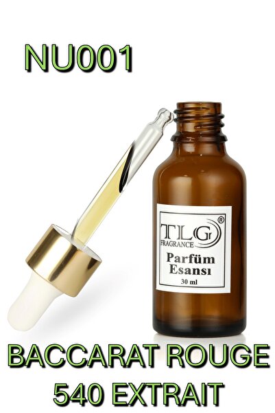 TLG Nu001e030 Baccarat Rouge 540 Niche Alkolsüz Unisex Parfüm Esansı, 30 ml