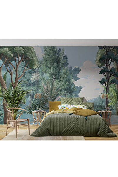 dreamwall Yeşil Doğa Manzaralı Duvar Kağıdı Isı ve Ses Yalıtımlı Tekstil