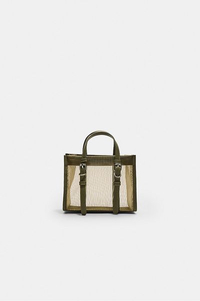 Stradivarius Mesh tote bag