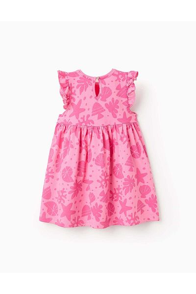 Ziddy Pack of 2 Cotton Dresses for Baby Girls 'Navy', Pink