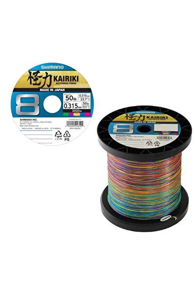 Shimano Kairiki 8X 3000 Mt 0.315mm İp Misina Multi Color