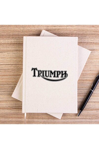 CrowsGate T. Motorcycles Logo Unlined Canvas Notebook