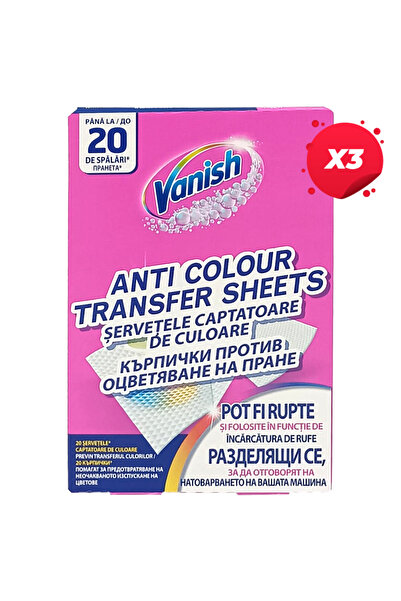 Vanish X3 - VANISH COLOR CATCHER ABSORBENT TOWELS 20 WASHES