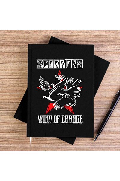 Z zepplin Caiet de pânză neagră Scorpions Wind Of Change