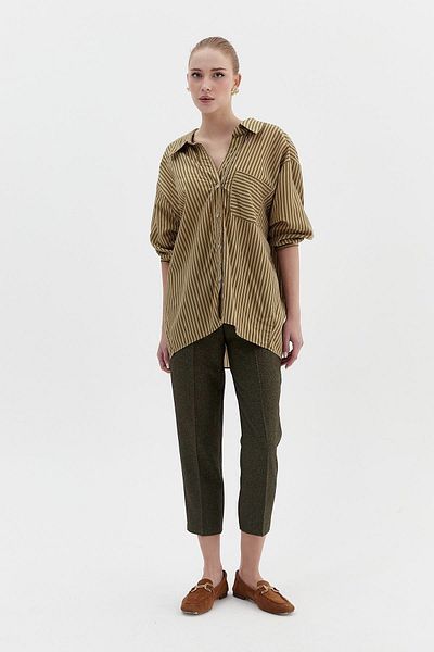dml giyim STRIPED OVERSIZED SHIRT