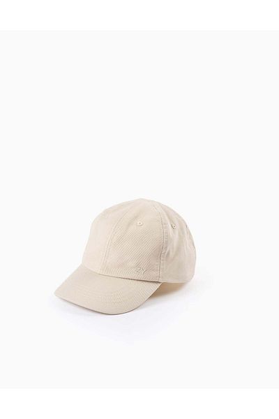 Ziddy Basic Cotton Cap for Baby and Boys, Beige