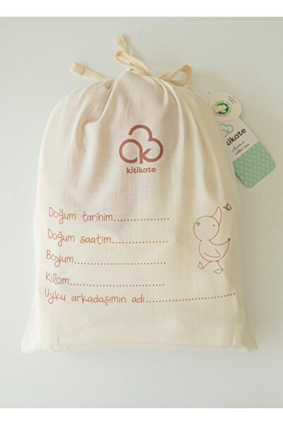 kitikate Organik Küçük Ördek 12'li Zıbın Set Natural