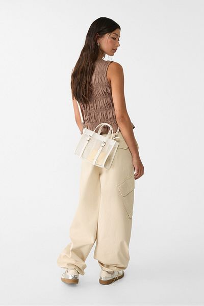 Stradivarius Mesh tote bag