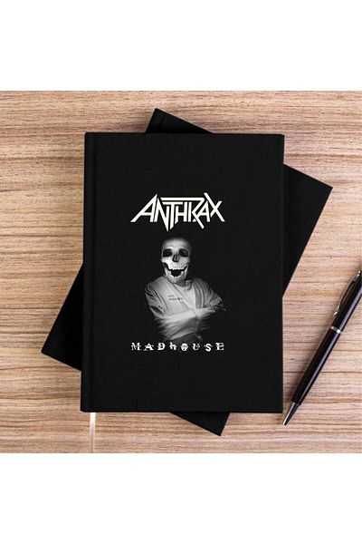Z zepplin Caiet de pânză neagră Anthrax Madhouse