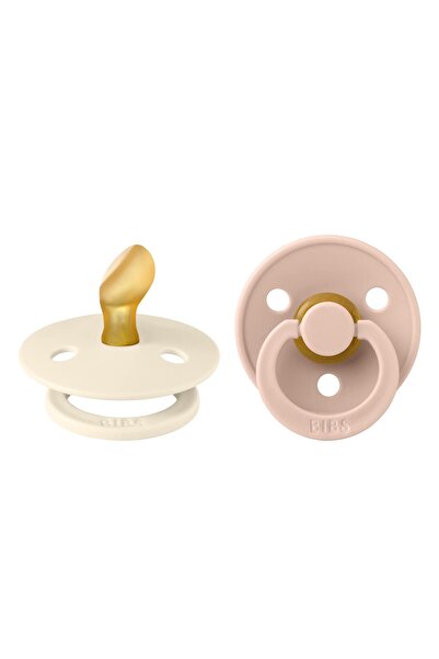 Bibs Colour Ikili Anatomik Kauçuk Emzik- Ivory/blush 0-6 Ay