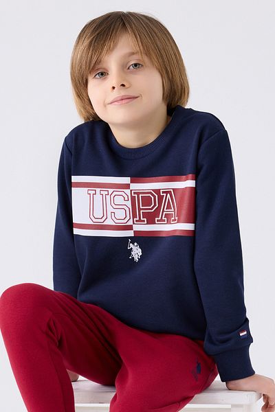 U.S. Polo Assn. Boy's Navy Blue Pajama Set 50315327 -Vr033