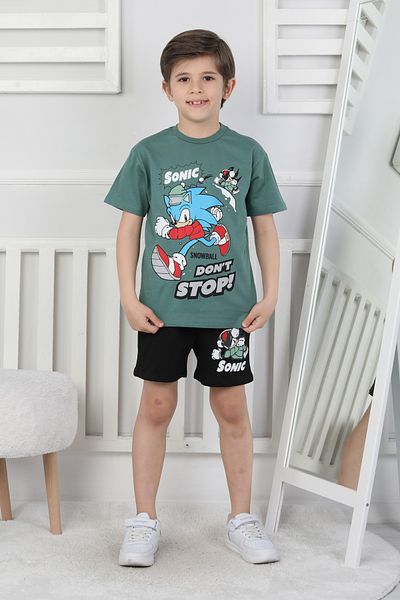 NEWKİDS 3-10 Years Old Boy's Suit with Character Printed Shorts