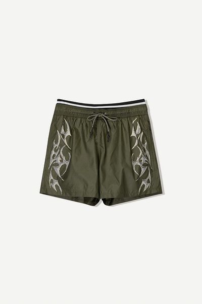 Bershka Swimming trunks with double waistband and print
