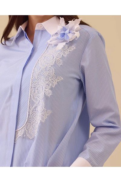 SEÇİL Cămașă elegantă Seçil albastră 1000 251 1510009
