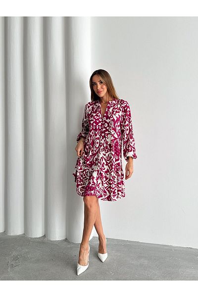 Maldia Shop Γυναικείο φόρεμα Fusya με λαιμόκοψη V
