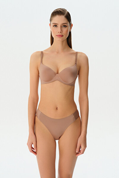 SUWEN Invisible Push Up Lazer Kesim Destekli Balenli Sütyen