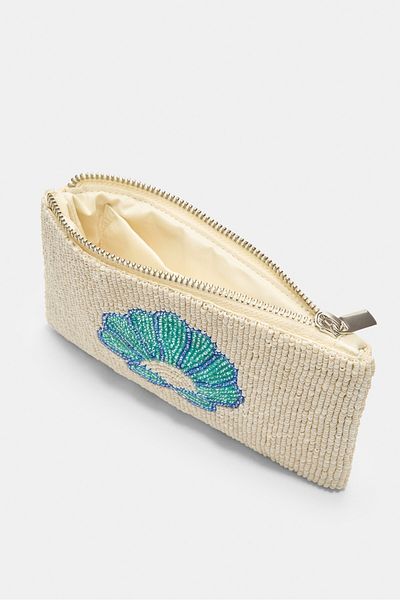 Stradivarius Seashell purse with zip