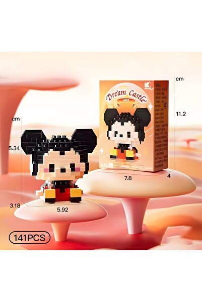 Dek Toy Store BRİCKS Yeni Stil Mickey Mouse ve Minnie Mouse Figür 3D Puzzle Yapboz Hobi Dekorasyon