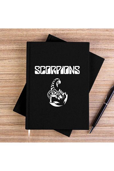 Z zepplin Caietul clasic de pânză neagră Scorpions