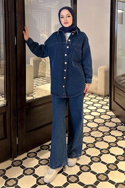 Ovn. Σκούρο μπλε You Denim Σετ