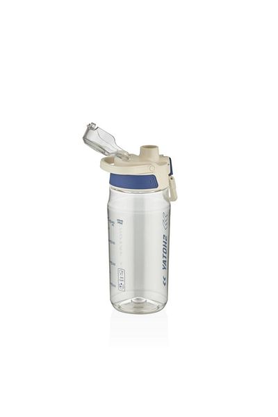 Shotay Transparent Motivational Flask 600 ml Water Bottle
