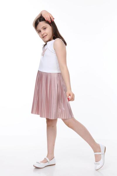 Neslice in İstanbul Neslice in Istanbul Girl's Stone Detailed Dress