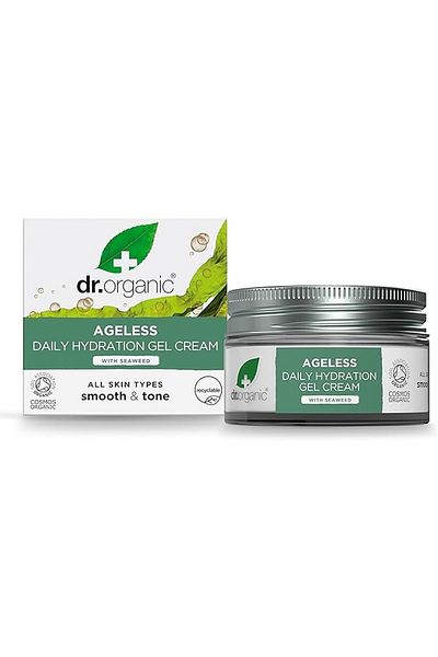 Dr. Organic كريم جل الترطيب اليومي الدائم من دكتور أورجانيك - بخلاصة الأعشاب البحرية، لجميع أنواع البشرة | ٥٠ مل