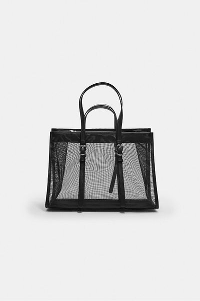 Stradivarius Mesh shopper bag