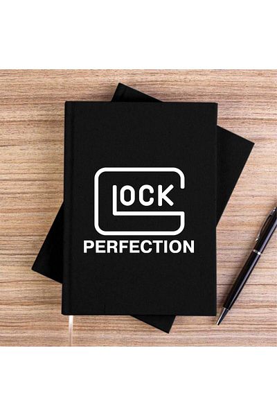 Z zepplin Glock Perfection Black Canvas Notebook