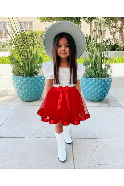 By Piera Bow Tutu Children's Skirt 0818