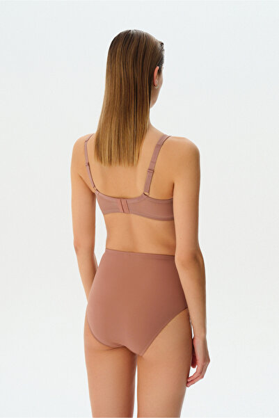 SUWEN Rosa Tül Detaylı Toparlayıcı Balenli Sütyen